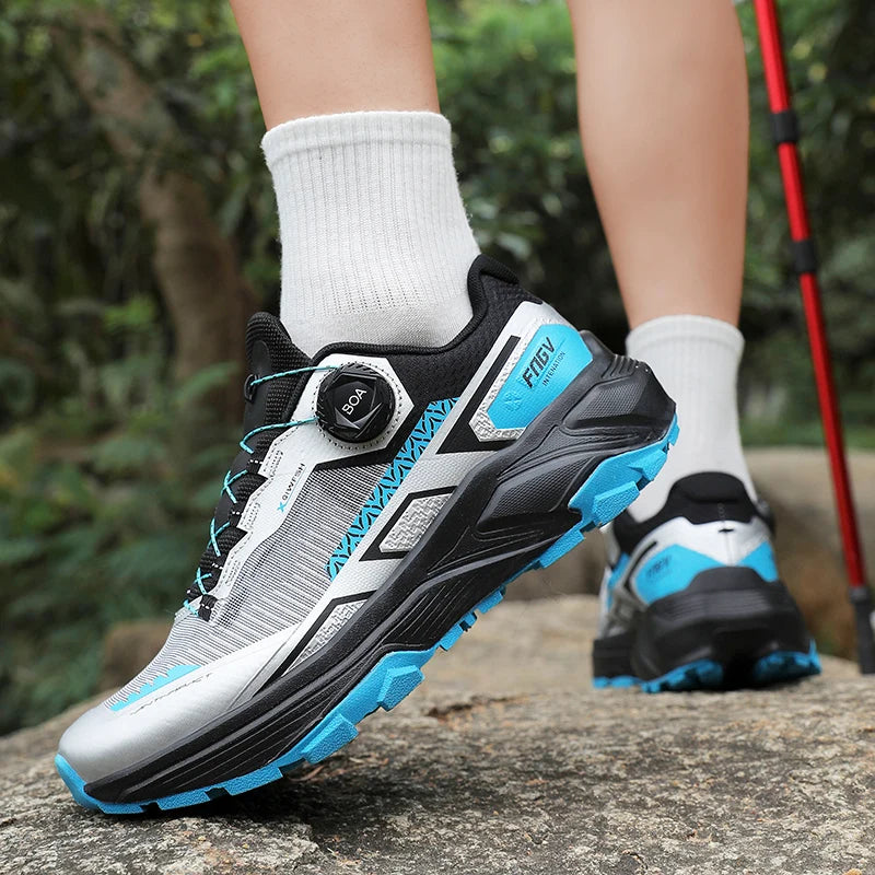 Zapatillas de senderismo elegantes para hombre, zapatillas de trekking resistentes con forro cálido de felpa para invierno, calzado masculino