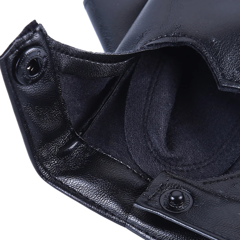 New Women Fingerless Driving PU Leather Gloves Motor Cool Rivet Sexy Disco Dancing Rock And Roll Black Red White Punk Glove