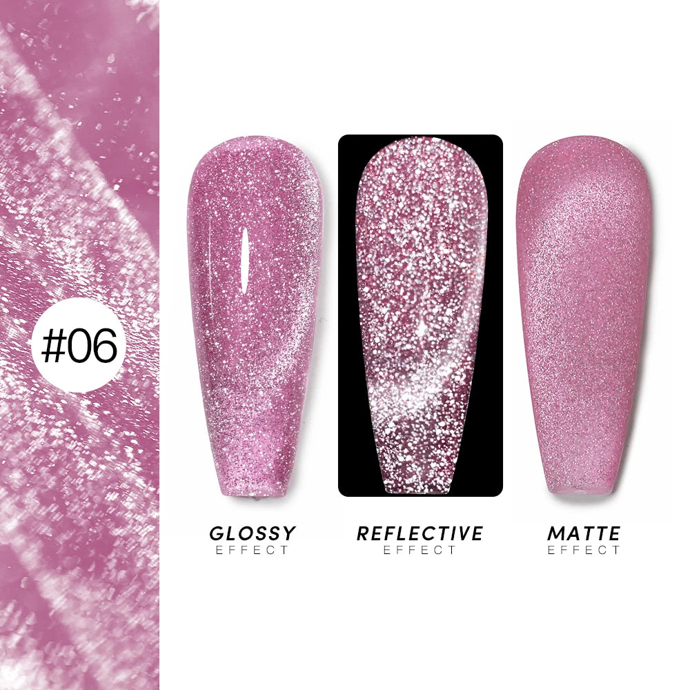 AS 15ml Cat Magnetic Gel Nail Polish Cat Eye Glitter Effect Semi Permanent 36 Colors  Soak Off UV Gel Varnish Manicure Nail Art