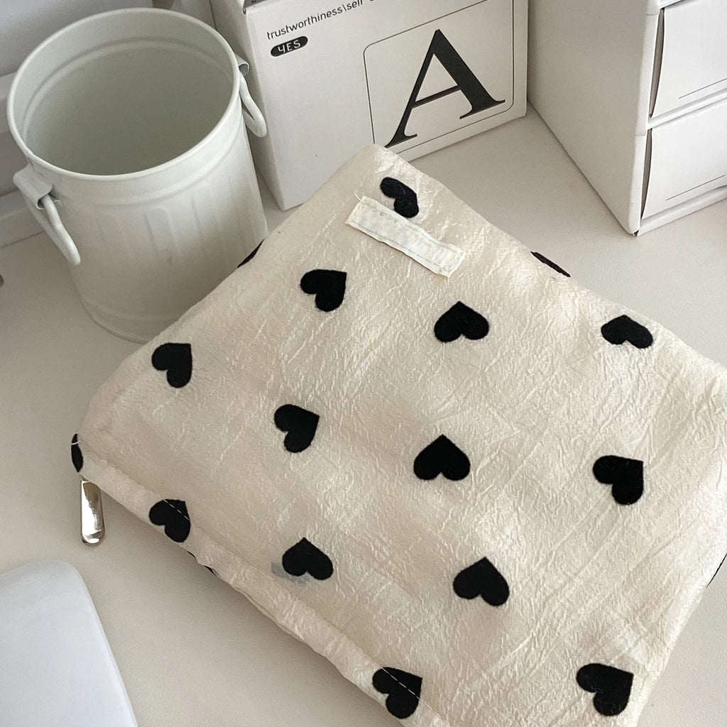 Large Capacity Female Cosmetic Bag Portable Travel Lipsticks Toiletry Sundry Storage Bag Canvas Makeup Bag Clutch Bag Handbags