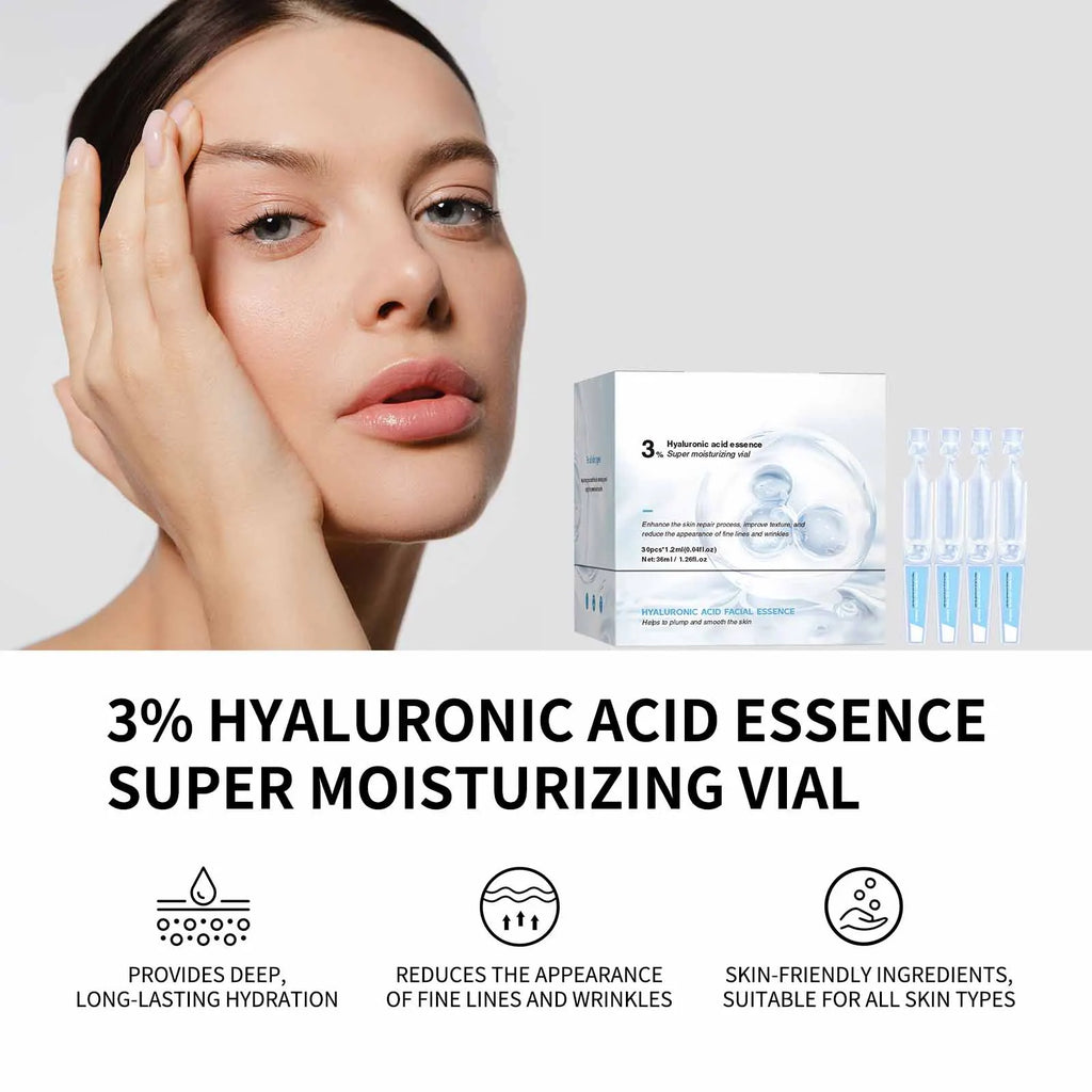 Hyaluronic Acid Liquid Serum Facial Moisturizing Lifting Glow Up Facial Essence Quick Absorption Dermapen Serum Skin Care