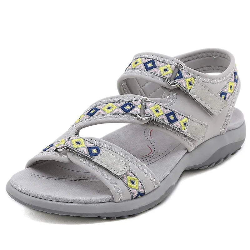 New Sandals Shoes Women Soft Sandals Lady Slip on Open Toe Walking Shoes Mother  Casual Footwear