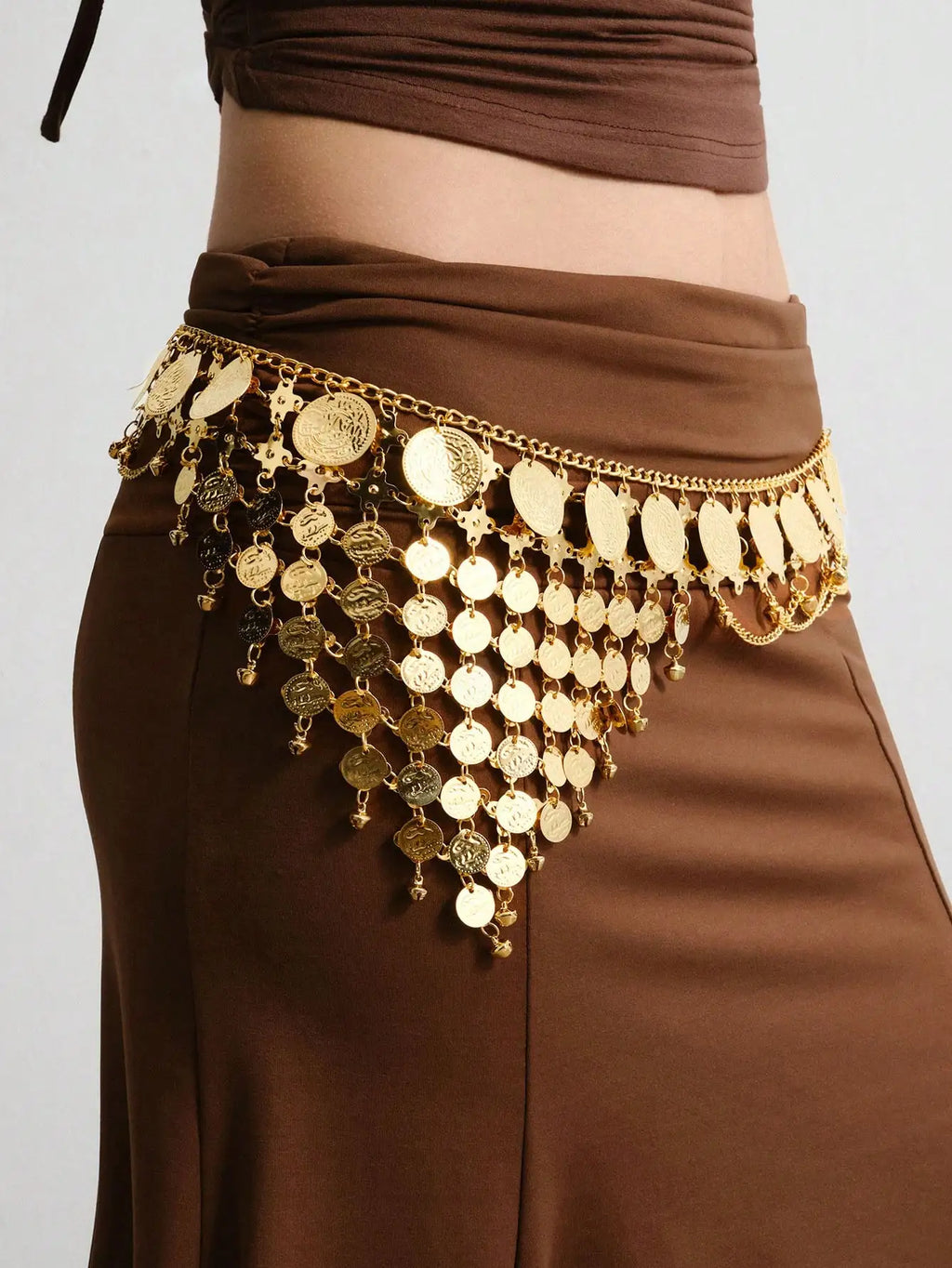 HERSHINE Women's Fashionable and Sexy Sequined Waist Chain, Bohemian Style Party Performance Accessory,spring，summer，Christmas