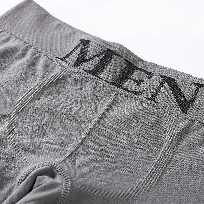 Men's 5 Pcs Plain Color Boxer Briefs Breathable High Elastic Comfortable Soft Skin‑Friendly Casual Underwear Underpants For Men