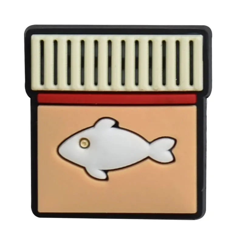 Go fishing Serie PVC Schuh-Charms Hausschuhe Schnallenkombination Passend für Armbänder Zubehör Dekoration Bänder Geschenk Unisex Party
