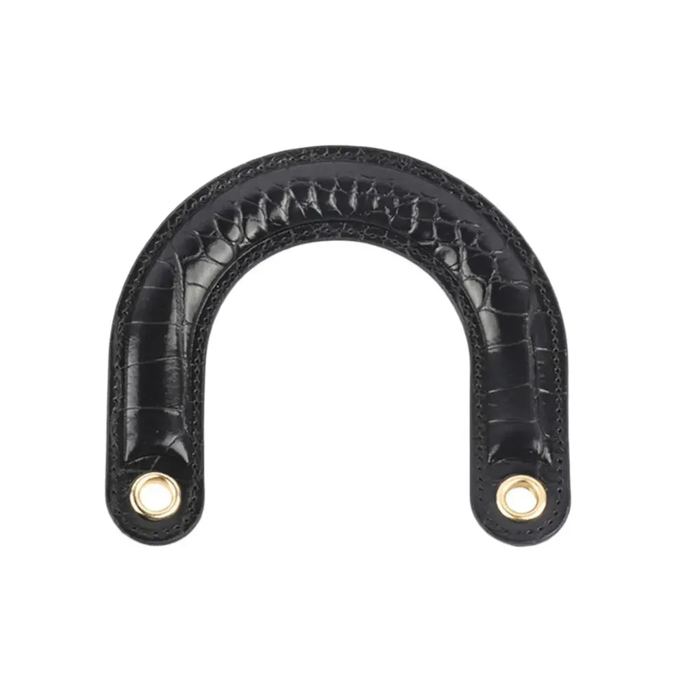 1PC Detachable PU Leather Bag Handles Handmade Handbag Strap Purse Handles Short Bag Belt DIY Bag Replacement Accessories