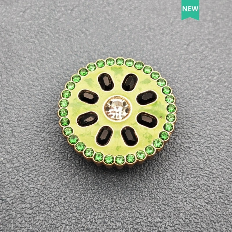 Metal Shoe Charms Diamond Fruit and Flower Decorative Buckles, Cute DIY Fashion Button Accessories for Cross Shoes