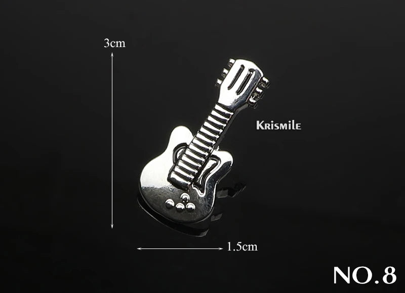Punk Musik Emaille Pins Gitarre Klavier Noten Schlagzeug Kaktus Scheren Broschen Mode Individueller Musikschmuck Geschenk Alltag Pin