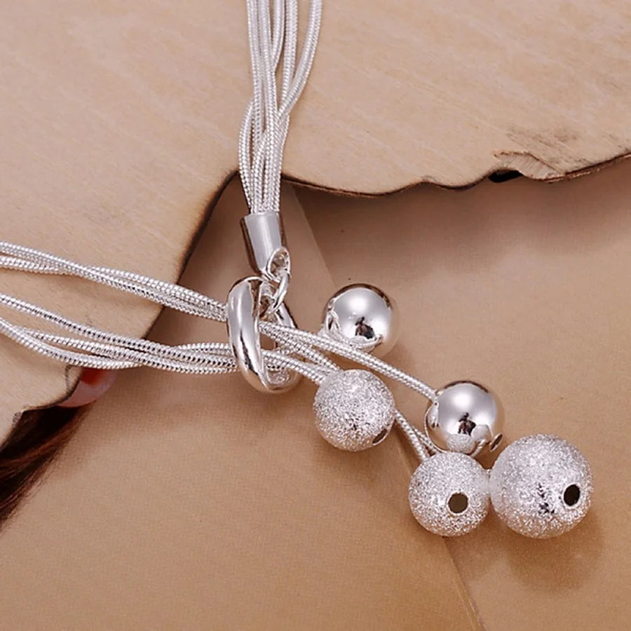 925 Sterling Silver Bracelets Simple Wedding Design Beautiful High Quality Charms Chain Jewelry Fashion For Women Party