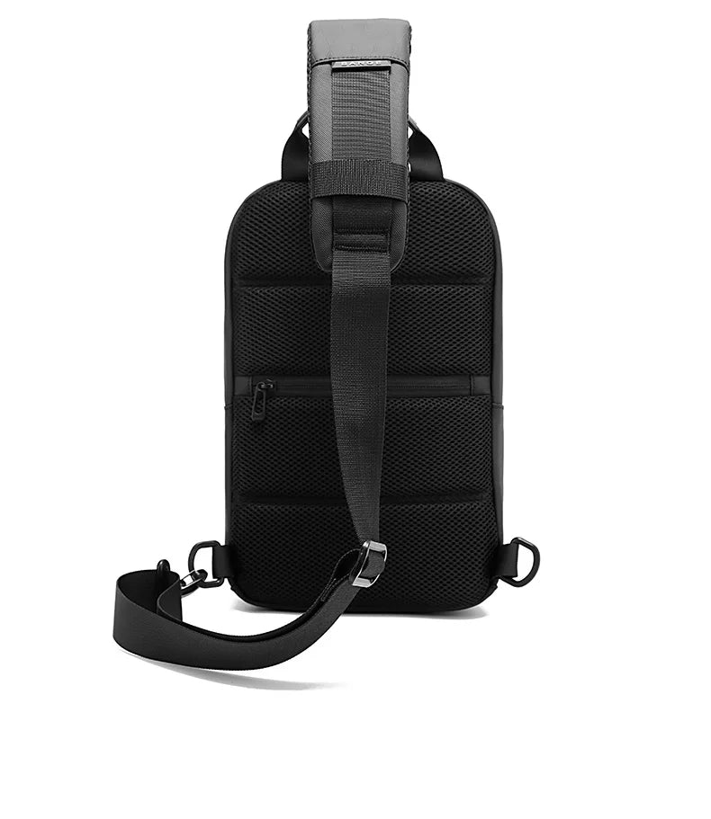 BANGE Lightweight Chest Bag Men Satchel Shoulder Bag Waterproof Sling Bag Oxford Cloth Small Casual Bag Crossbody Bag for Men