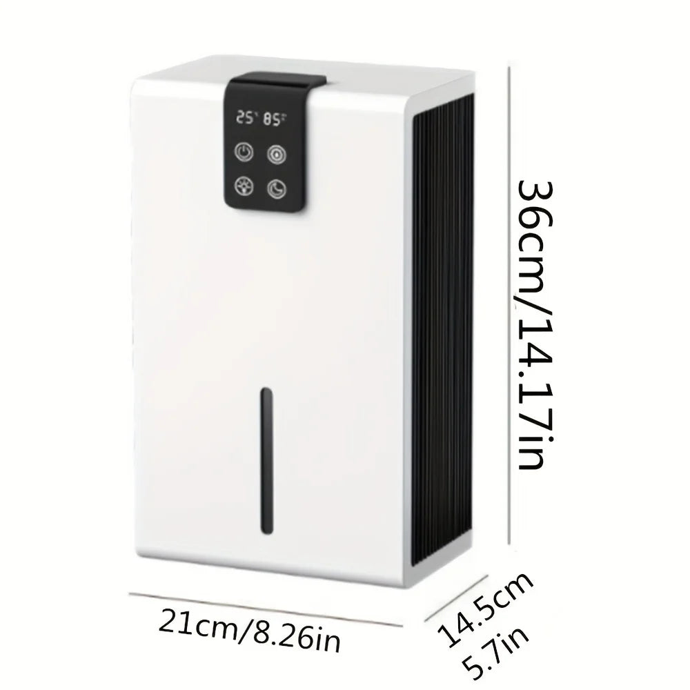 Household Dehumidifier Dryer Moistureproof 2.8L Water Tank Water Full Stop Indoor Purification Air Dryer Basement Dehumidifier