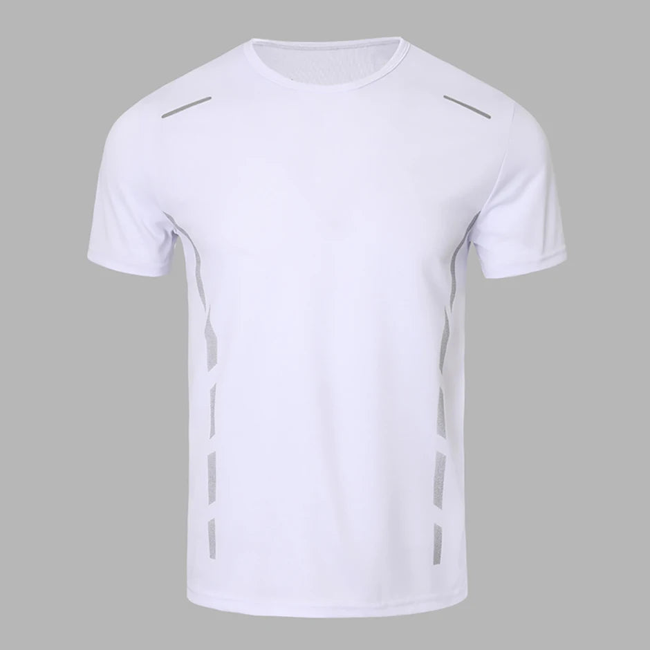 1/4 Uds Camiseta Holgada de Verano para Hombre, Estampada, de Secado Rápido, Manga Corta, Juvenil, Informal, Deportiva, Fitness, Transpirable, para Mediana Edad