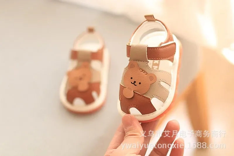 Summer Boy Girl Baby Sandals Kid Barking Shoes Children Sound Will Ring Soft Bottom Walking Shoes Kids Whistling Toddler Sandals