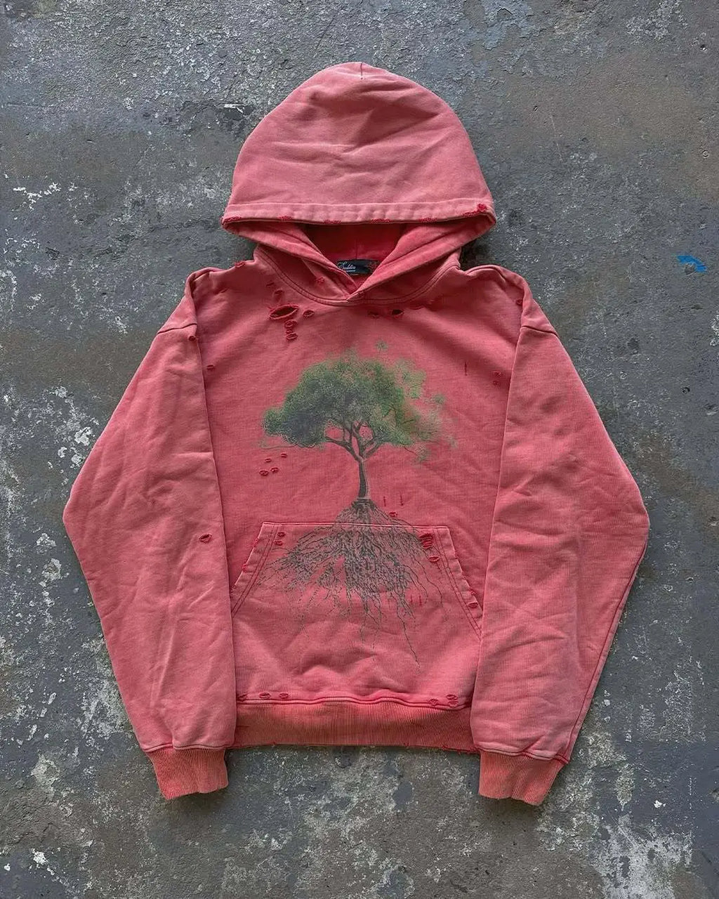 American style new loose-fitting 2025 design fashionable and casual fleece-lined, printed hoodie with featuring printed hood