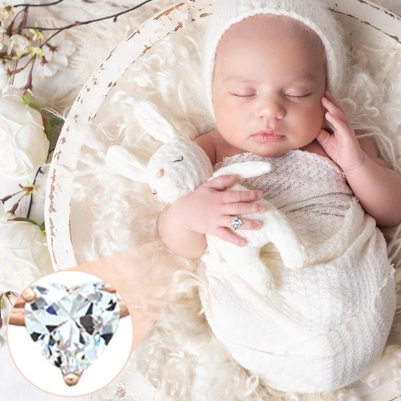 1PcSafe Lightweight Heart-shaped Rings for Newborn Photography Photoshoots Props
