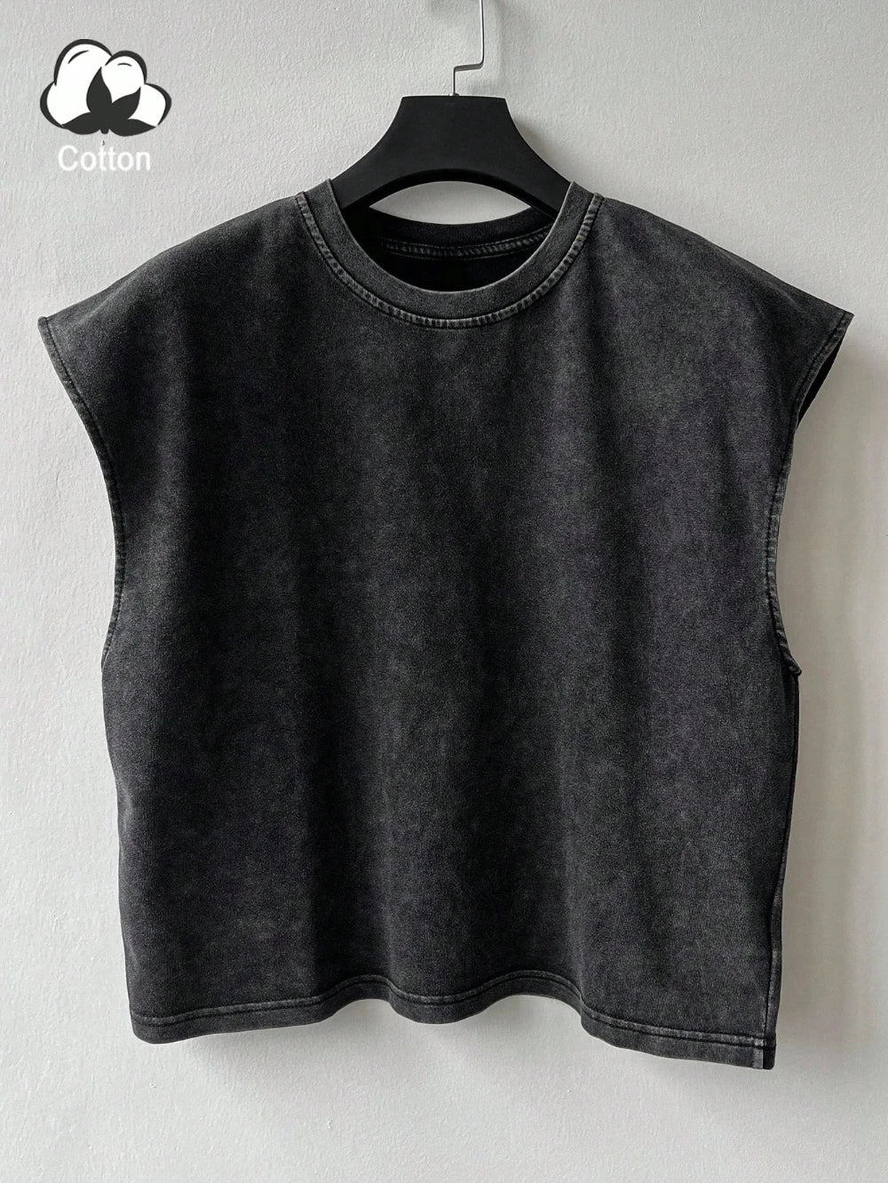 Herren Ganzjährig Lässig Gewaschen Einfarbig Retro Weste Freizeit Bequem Reine Baumwolle Hochwertige Streetwear Weste