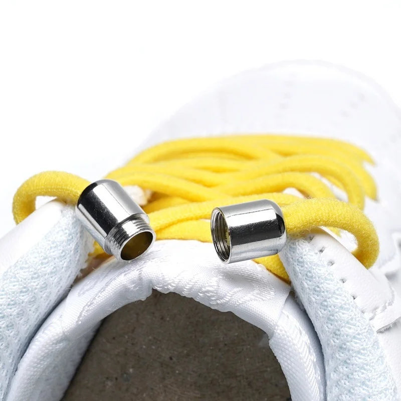 Shoelaces Semicircle Buckles No Tie Buckle Connector for Shoes Sneakers Shoelace Quick Shoe Laces Lazy Metal Capsule Lock