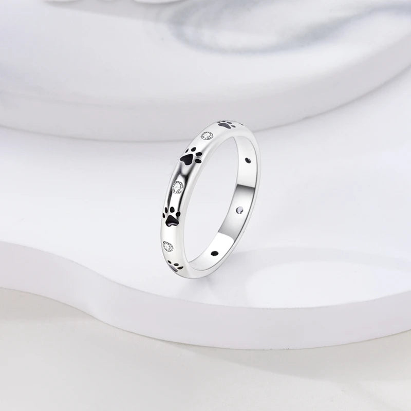925 Sterling Silver Ring Shiny Sun Star Moon Lines Colorful Eternal Love Rings Wedding Jewelry Gift For Woman