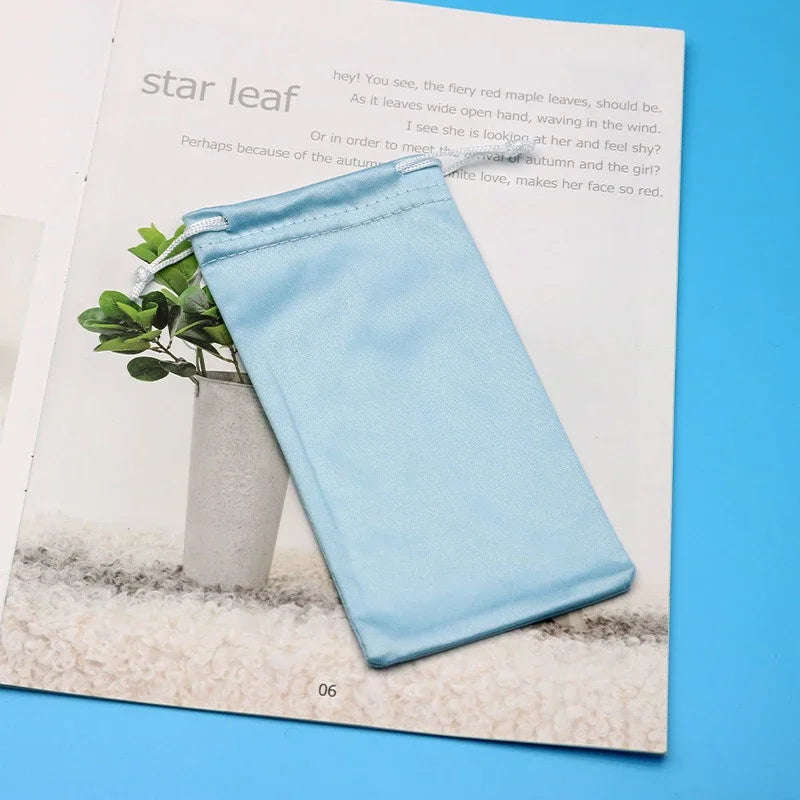 Mini Eyeglasses Drawstring Bag Sun Glasses Optical Spectacles Case Portable Cloth Pouch Eyewear Eyeglasses Storage Organizer