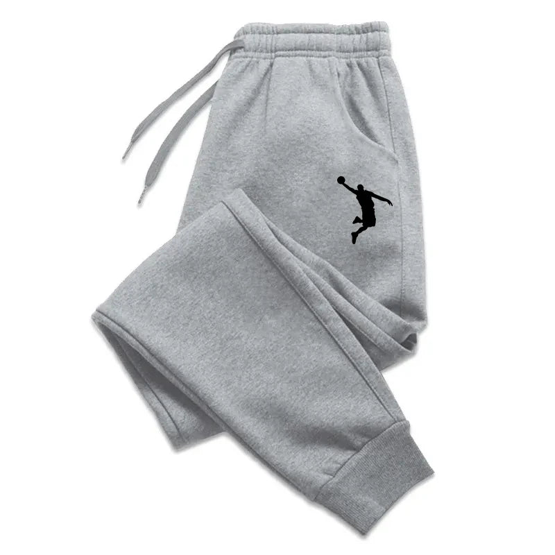 Men's Sweatpants Spring Autumn Fleece Pants Sport Gym Long Pants Casual Drawstring Pockets Trousers Oversize Sweatpants For Men