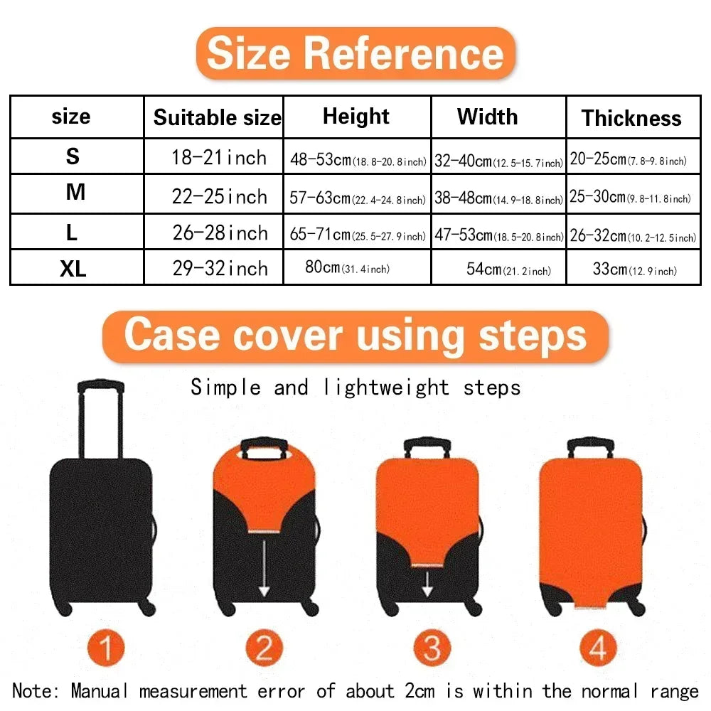 Fundas protectoras para maletas, protector de viaje, cubierta protectora elástica para maletas, fundas antipolvo para accesorios de viaje, suministros para equipaje