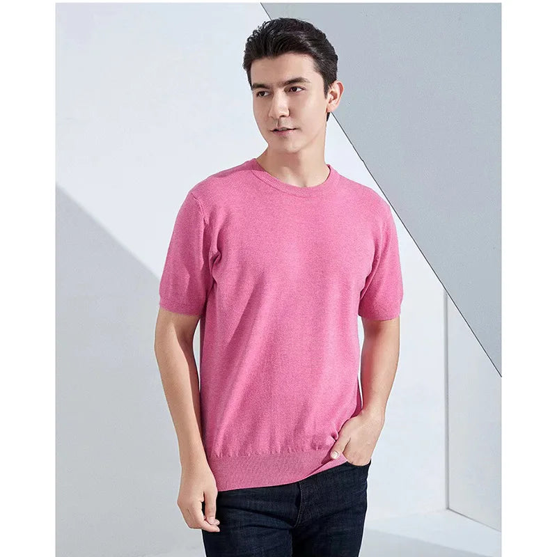 Superfine Merino Wool T shirt Men Base Shirt Wicking Breathable Quick Dry Anti-Odor No-itch Short Sleeve Tee Tops