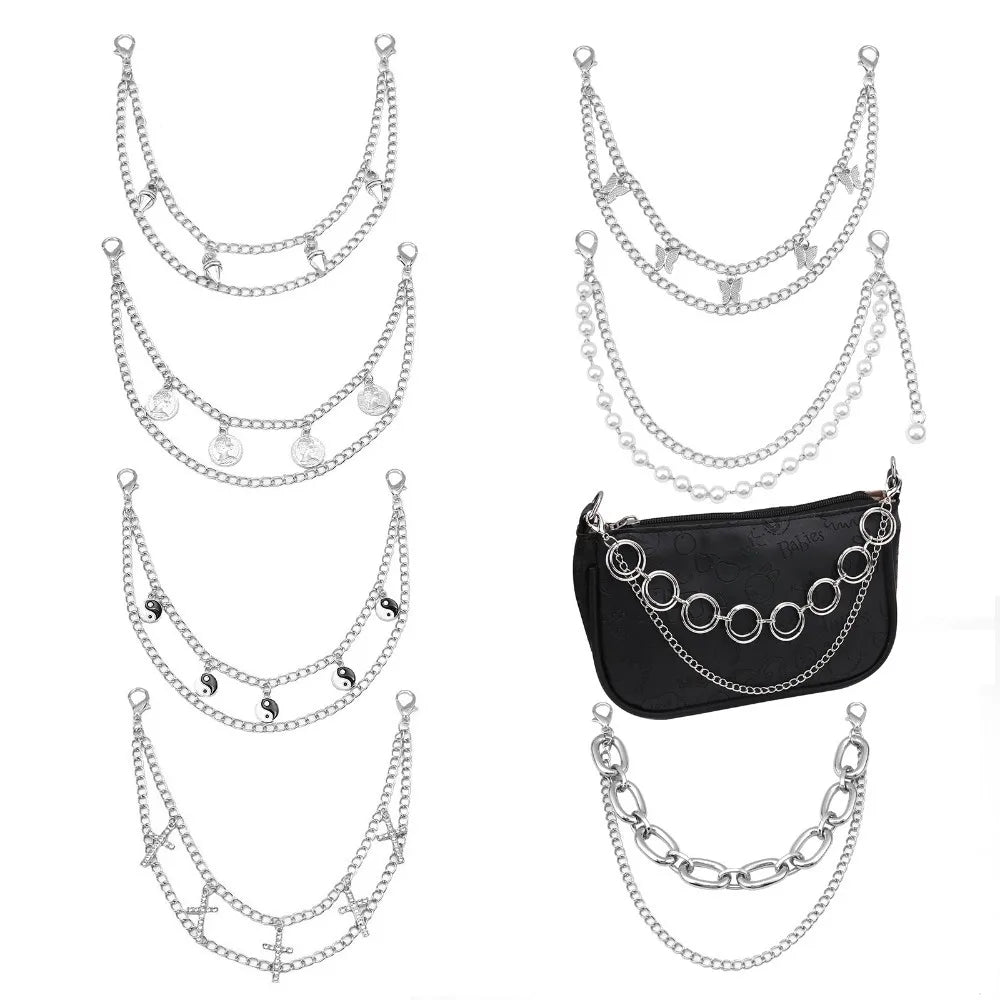 DIY Bag Chain Bag Accessories Replacement Handbag Purse Chain For Shoulder Bag Crossbody Bag Jewelry Clothing Chain Halloween