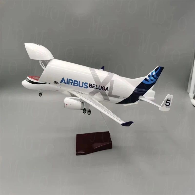 1:150 Maßstab 42cm Airbus Beluga A300-600 Harzflugzeugmodell Super Beluga Transportmodell Luftfahrt Sammlerstücke Heimdekorationen