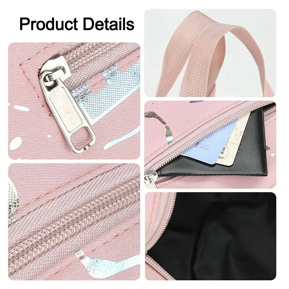New Bronzing Printing Handbag Oxford Cloth Waterproof Tote Bags Large Capacity Lunch Bag Simple Versatile Shopping Handbag