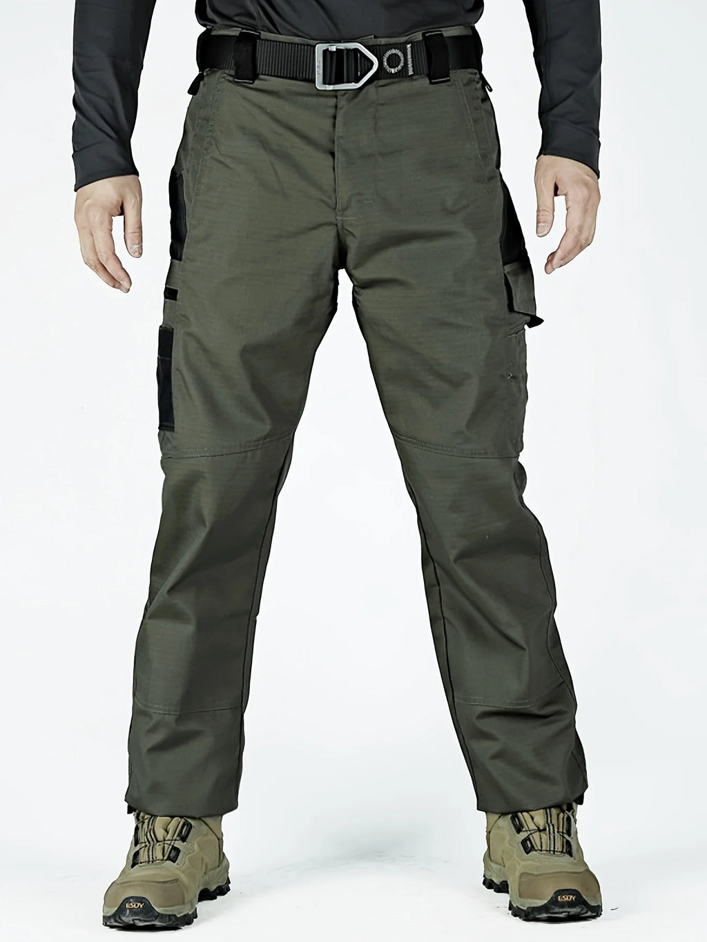 2025 Elastic Men's Tactical Cargo Pants Plus Size Outdoor Hiking Fishing Work Pant Waterproof Multi-pocket Trousers for Men