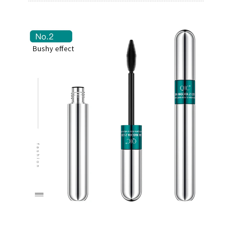 4D Mascara Double Effect Lengthen Curling Thick Eyelash Extension Long Lasting Silk Fiber Eye Lashes Makeup Mascara Cosmetics