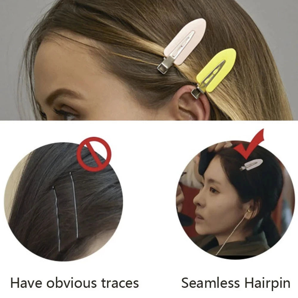 4Pcs/Set Beauty Salon Seamless Hairpin Professional Styling Hairdressing Makeup Tools Hair Clips For Women Girl Headwear