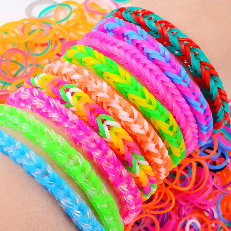 200pcs New DIY Loom Rubber Bands Bracelet For Hair Gift Pet Hair Woven Rubber Band High Elasticity Dog Cat Hair Accessories