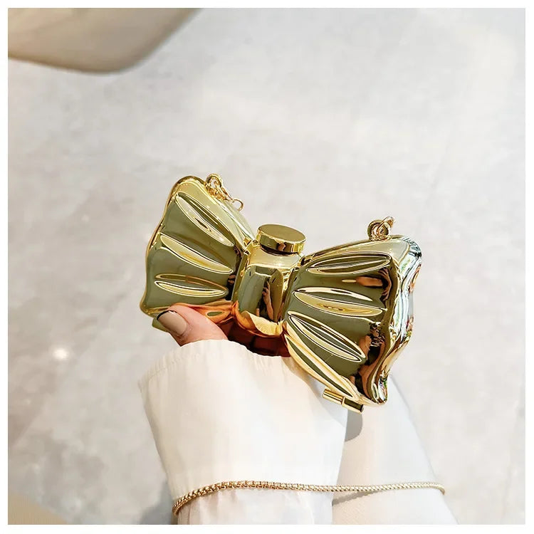 Purses and Handbag Luxury Designer Shoulder Bags Funny Shape Party Wedding Round Acrylic Shiny Clutch Purse Golden Evening Bag