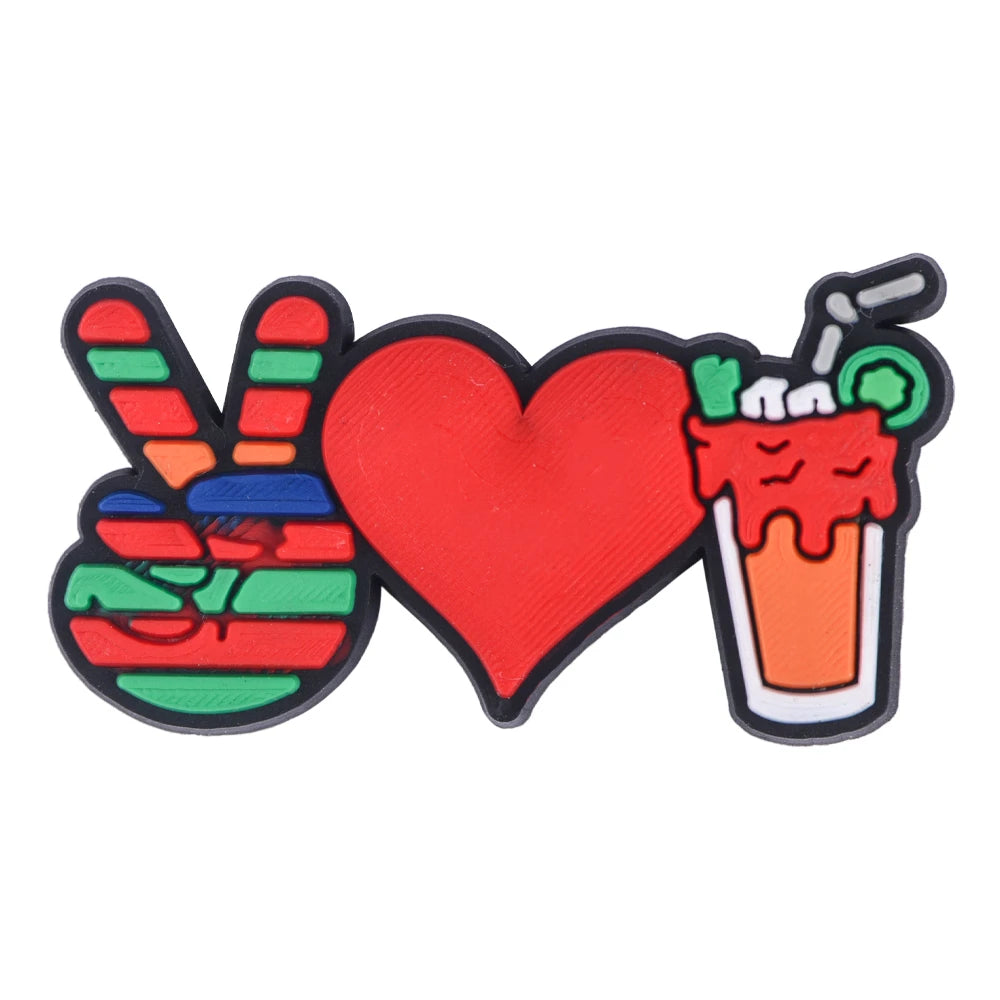 Food Shoe Decoration Drink Shoes Charms  Accessories for Bracelets  Kids Girl Boys Wen Women X-mas Party Gifts