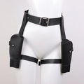 Adjustable Leg Holster and Belt Set For Party Halloween Cosplay Accessory Cowboy Costume for Women And Men(Gun not included)