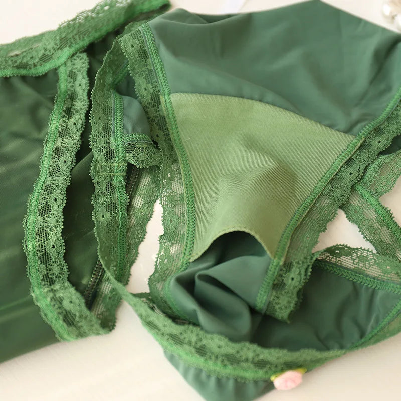 new girls underwear 6pc/lot lace nylon low waist  briefs young girl panties Teenagers wholesales students summer hot sales