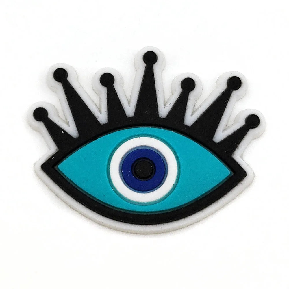 Eyeball Shoe Charms for Crocs Accessories Men Women Colorful Evil Hand Fashion Garden Sandals Buckle Decorations Pins Kids Shoes