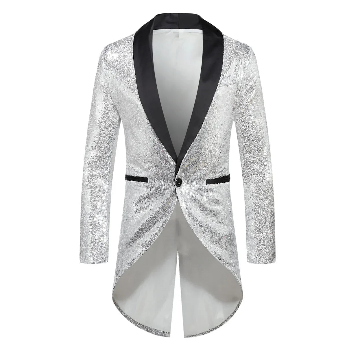 2024 Autumn New Six Color Fashionable SequinTuxedo Blazer for Men, Single Button Color Loose Performance Suit Dress Men Eur Size