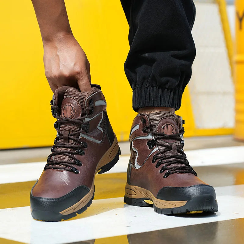 Men Safety Shoes Work Sneakers Indestructible Shoes Puncture-Proof Protective Shoes Work Boots Steel Toe Oil-resistant shoes