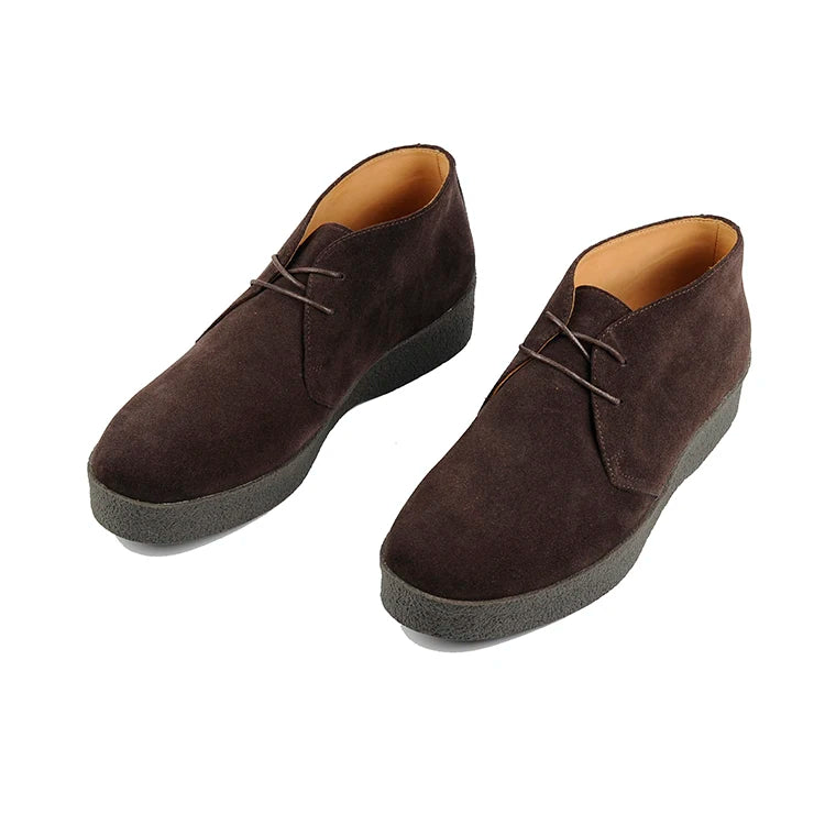 Careaymade-British Vintage 100% Genuine Leather Casual Shoes Lace-up Retro Business Thickness cow suede Workwear Men's Shoes