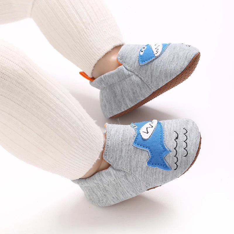 0-1Year Fashion Casual Shoes CartoonBaby Shoes Newborn Boy Girl First Walker Cute Spring and Autumn Pure Cotton Warm Soft Bottom