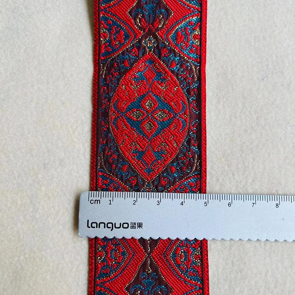10yards/lots wide 5cm Woven Jacquard Ribbon Trims for curtain and clothing accessory LS-2776