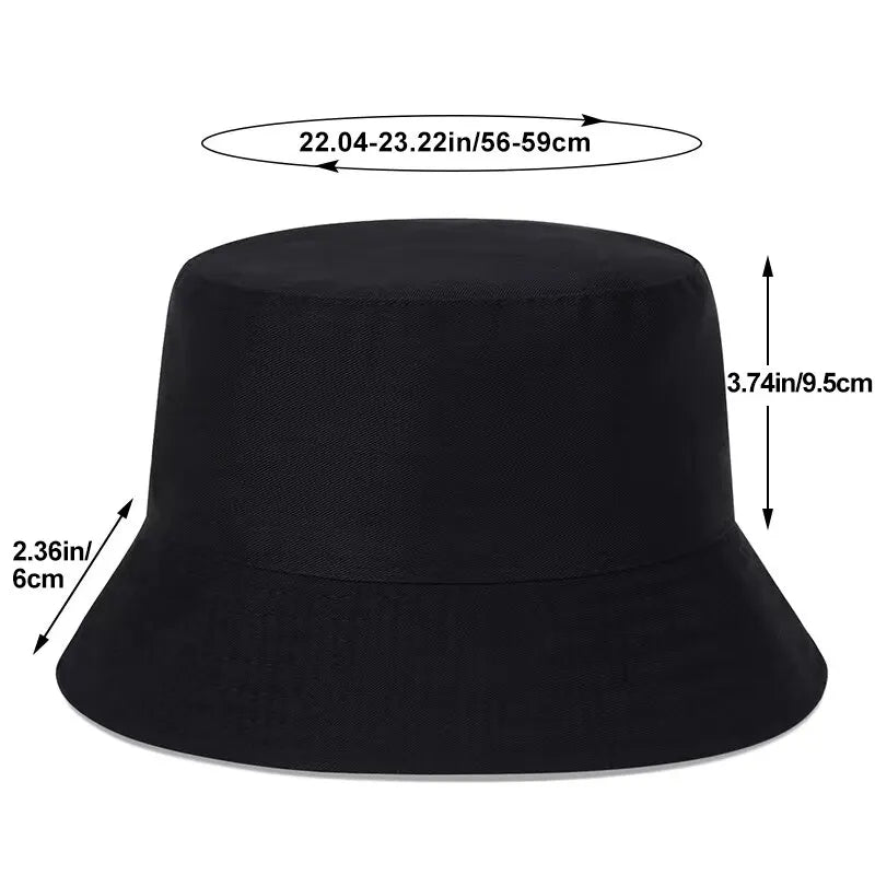 Unisex N86 Label Persönlichkeit PU Leder Fischerhüte Mützen Outdoor Freizeitkappe Sonnenhut