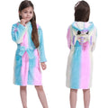 Pink Princess Bath Robe for Girls 3 4 5 6 7 8 9 10 11 12 Years Unicorn Kids Bath Towel Robe Kigurumi Winter Baby Girls Bathrobe