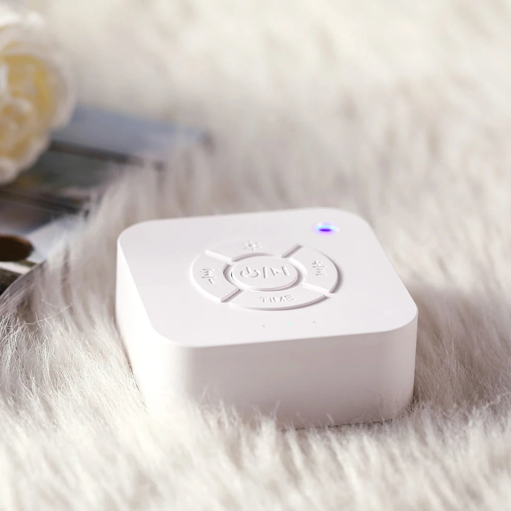 Mini White Noise Sound Machine Sleep Soother With 9 Soothing Sounds Breathing Light Timer Type-C Charging For Baby Adult Travel