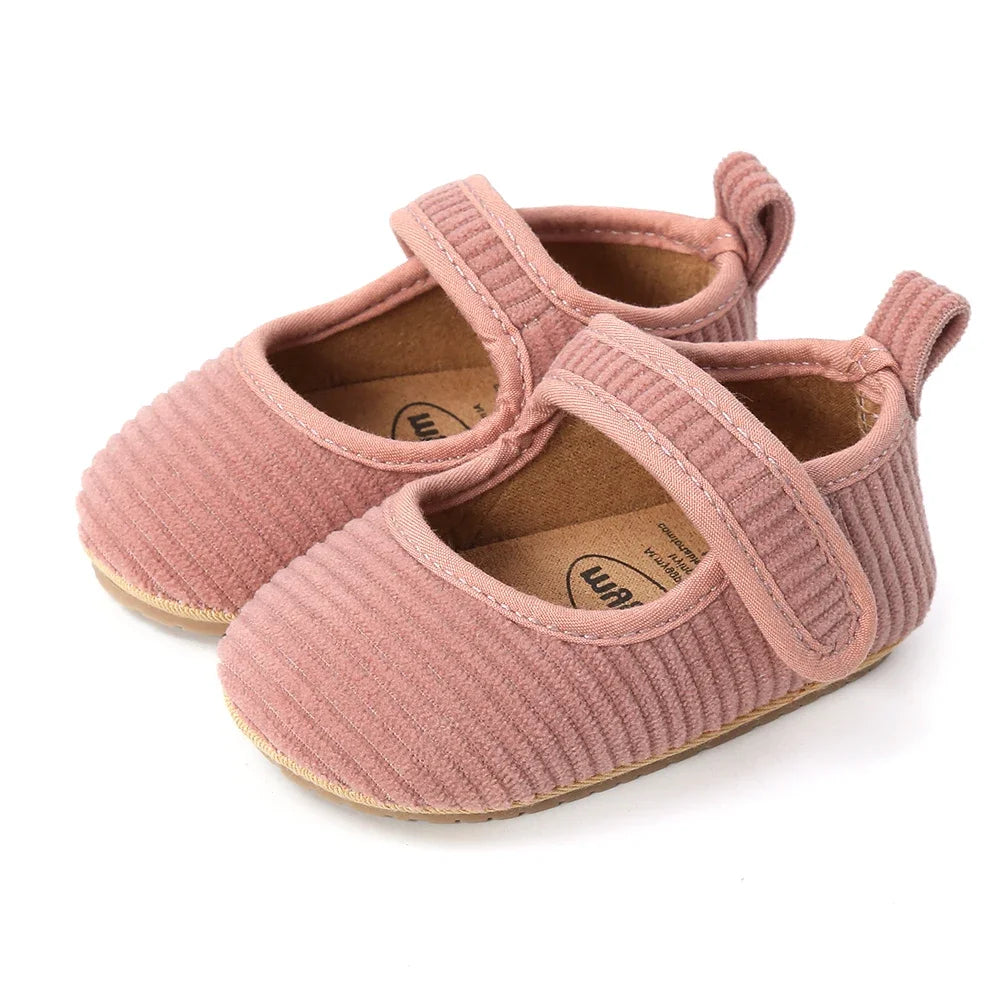 Spring Autumn Baby Shoes Solid Color Baby Girls Prewalker Anti-slip Shoes First walkers Casual Baby Girls Soft Shoes