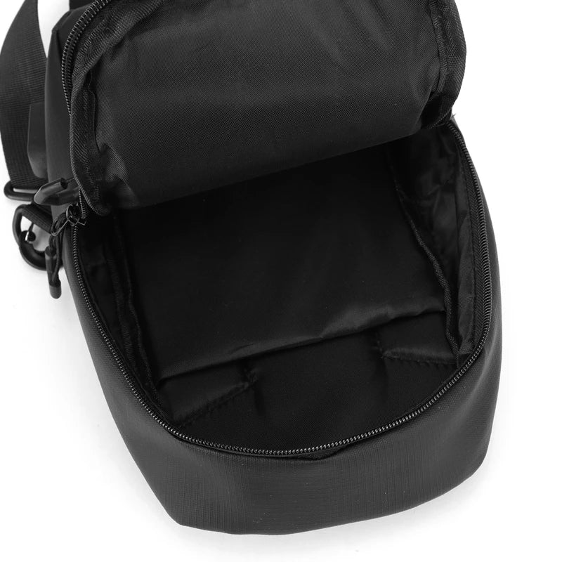Simple and casual men's shoulder bag, trendy single-shoulder crossbody bag, student travel bag, lightweight diagonal backpack, m