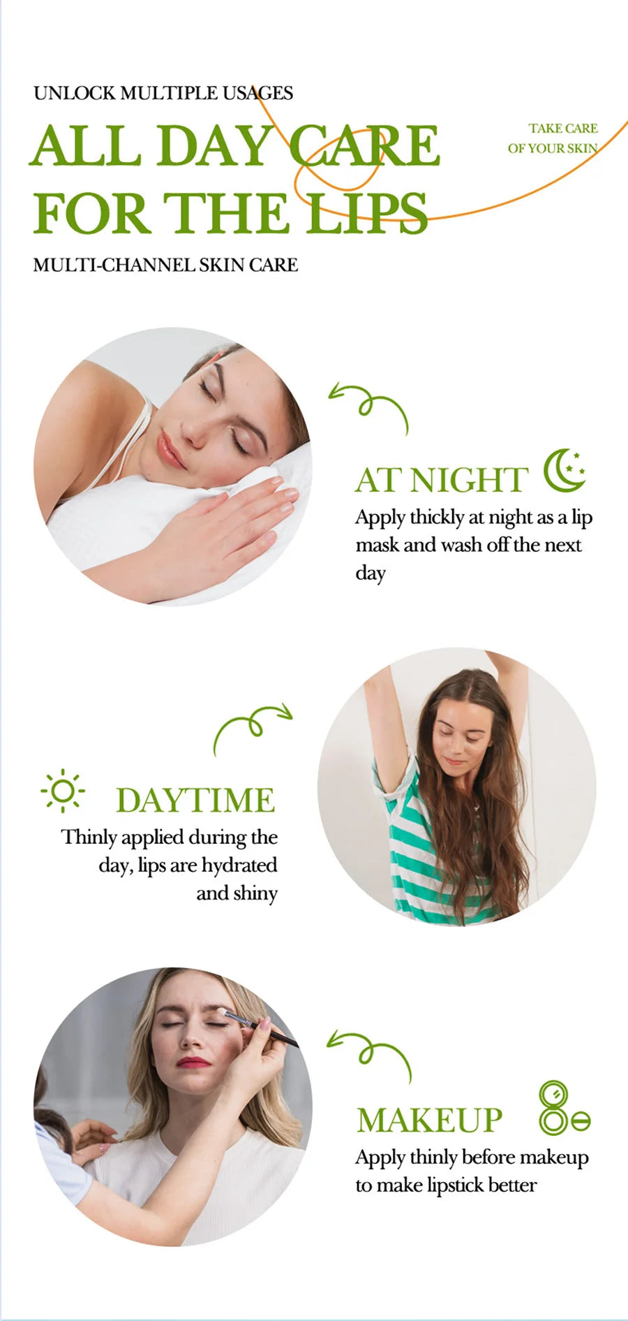 Aloe Vera Lip Balm+Hand Cream Dry Skin Moisturizing Lipstick Hand Cream Compact And Portable, Keep Skin Moist Shiny At All Times