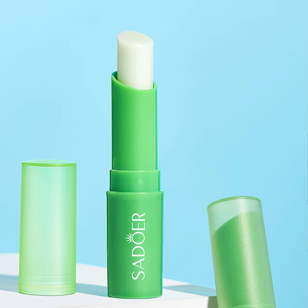 Aloe Vera Lip Balm+Hand Cream Dry Skin Moisturizing Lipstick Hand Cream Compact And Portable, Keep Skin Moist Shiny At All Times